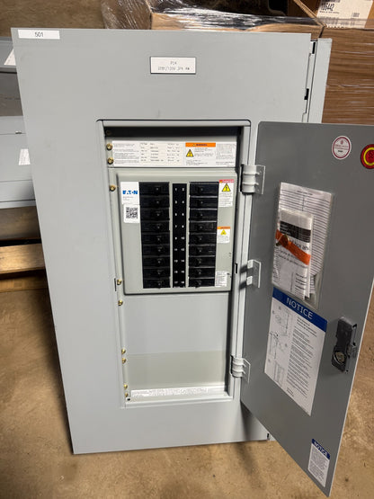 EATON PRL1a 100AMP 208Y/120V 3PH PANELBOARD W/ 20A (18)CIRCUIT BREAKERS