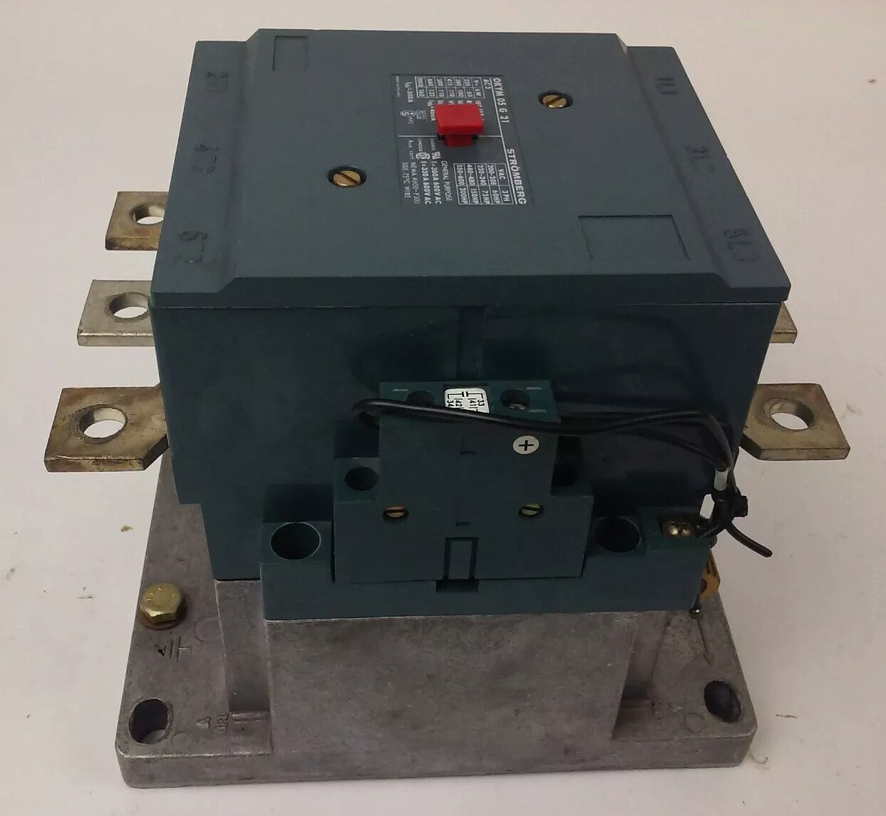 STROMBERG OKYM-05G21, CONTACTOR, 3PH, 600V, 200HP, 350A, 160KW, 125V COIL, USED