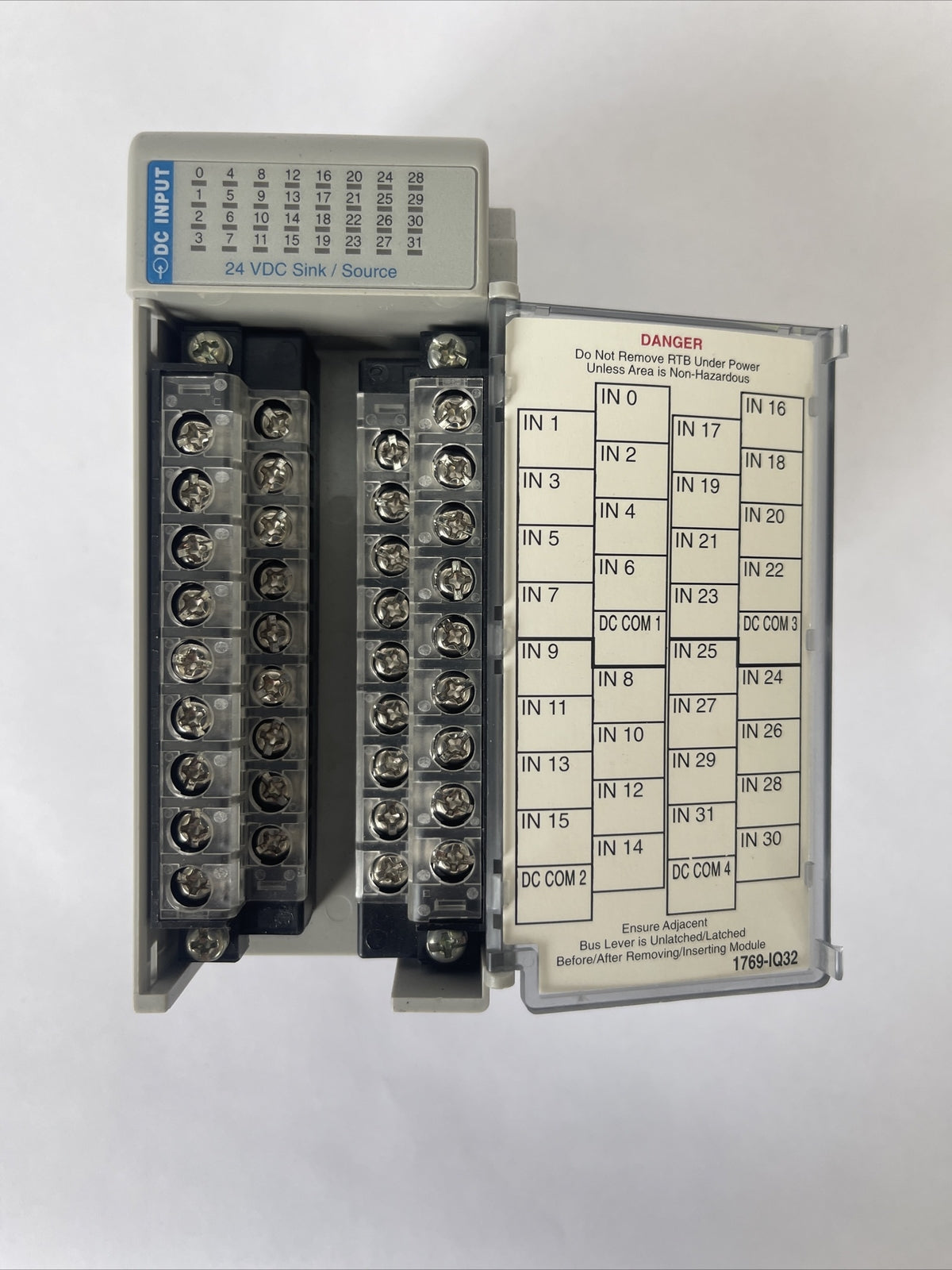 ALLEN BRADLEY 1769-IQ32 COMPACT I/O 32PT INPUT MODULE SER A REV 1 F/W REV 3.1