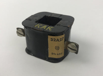 ALLEN BRADLEY 32A27 COIL 24V @ 60HZ, NEW NO BOX, INSPECTED