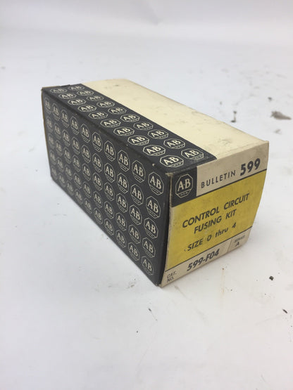 ALLEN BRADLEY 599-F04 CONTROL CIRCUIT FUSING KIT SIZE 0 THRU 4 *NEW*