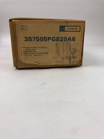 GE 3S7505PG820A6 Photoelectric Controls Mod-U-Ray Amplifier Unit 115 V AC 60 HZ
