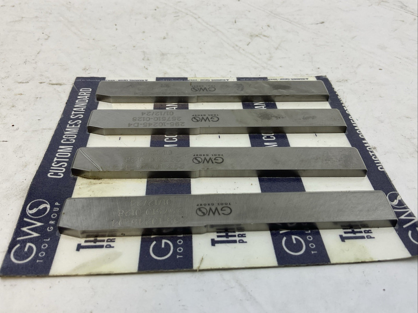 GWO TOOL GROUP 295-10245-D4 257510-0128 TOOL BLADE (LOT OF 4)