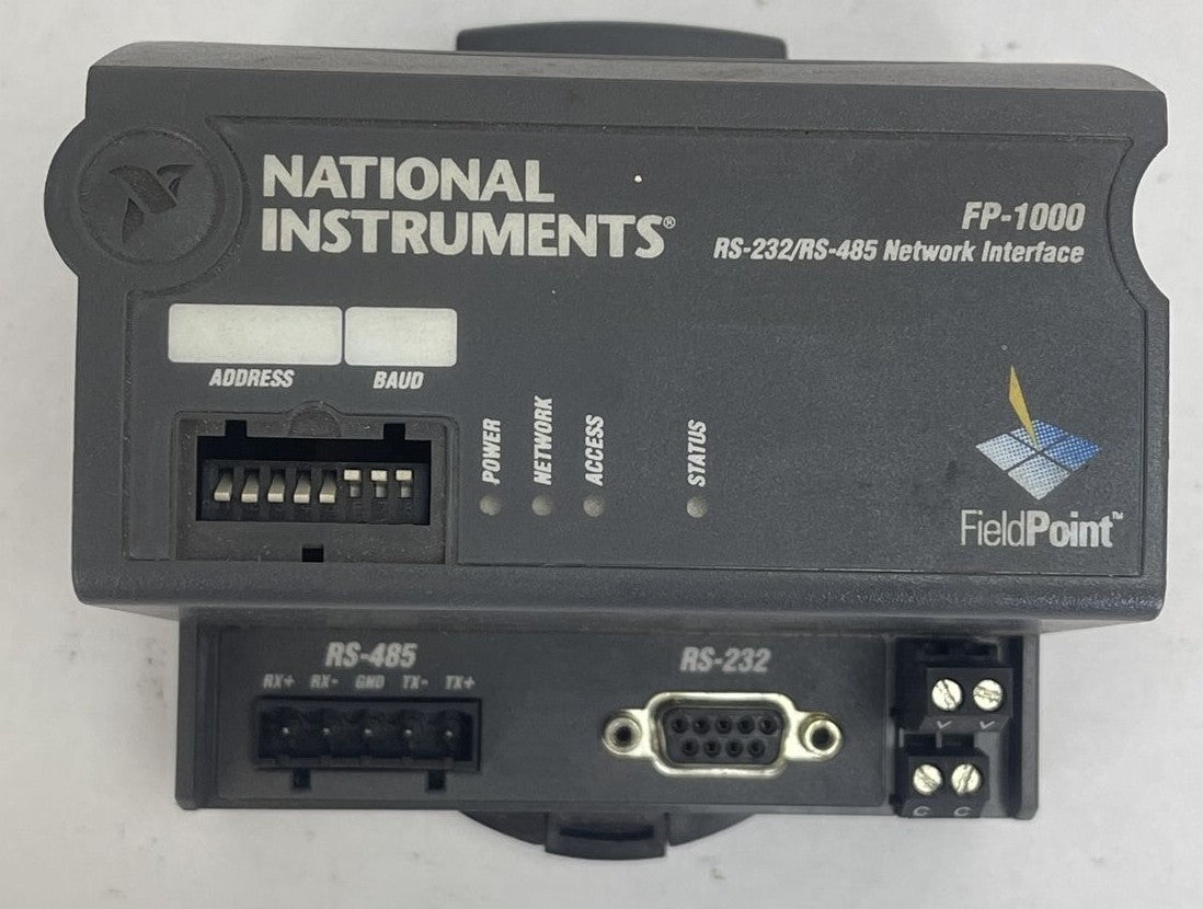 NATIONAL INSTUMENTS FP-1000 FIELD POINT RS-232/RS-485 NETWORK INTERFACE MODULE