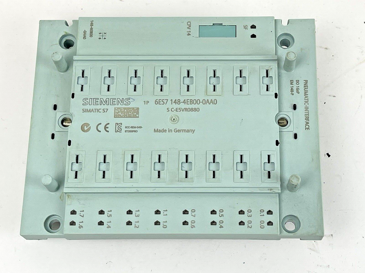 SIEMENS - 6ES7 148-4EB00-0AA0 - SIMATIC S7 PNEUMATIC INTERFACE FOR ET 200 PRO