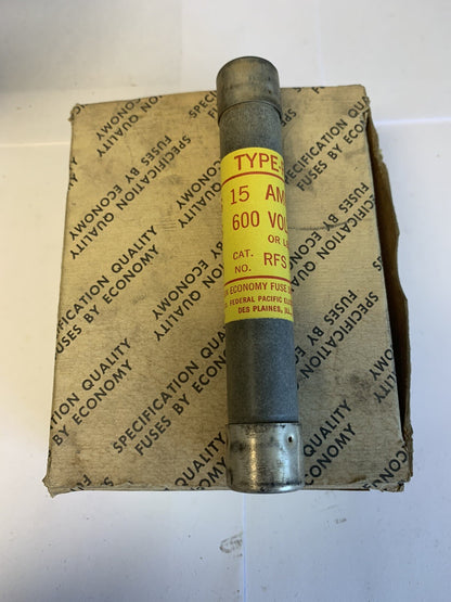 Economy Fuse RFS15 15A 600V Fuse "Lot of 10"