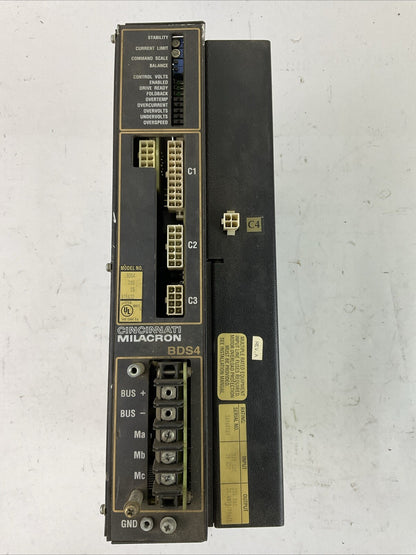 CINCINNATI MILACRON BDS4 220 23 615A32 SERVO DRIVE REV A OUTPUT 230VAC 20A/PH
