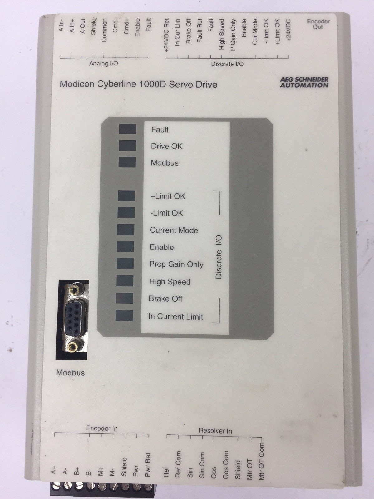 MODICON DR-D020-001 CYBERLINE 1000D SERVO DRIVE