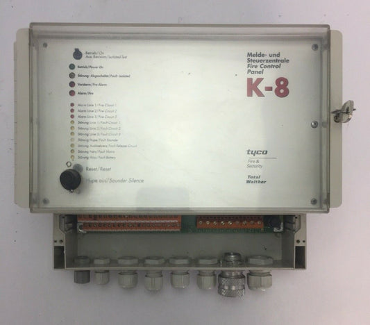 TOTAL WALTHER (UE-03)K8 MELDE-UND STEUERZENTRALE FIRE CONTROL PANEL 230VAC/24VDC