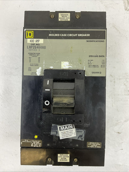 SQUARE D LAP26400MB CIRCUIT BREAKER SERIES 3 600VAC 400AMP 2POLE
