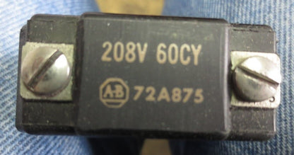 ALLEN-BRADLEY 72A875 OPERATING COIL 208V, 60Hz - NEW SURPLUS