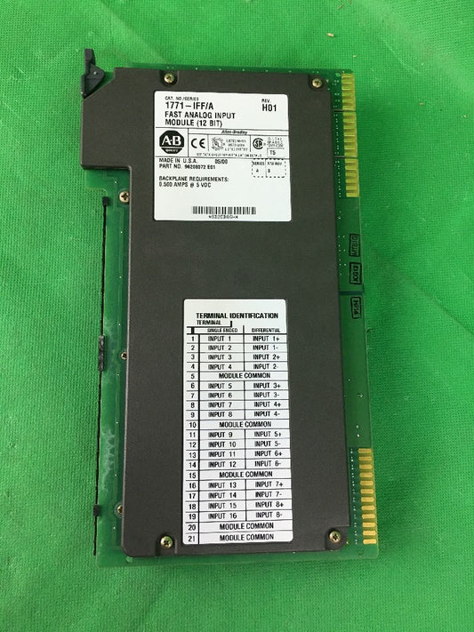 ALLEN BRADLEY 1771-IFF/A FAST ANALOG INPUT MODULE REV. H01