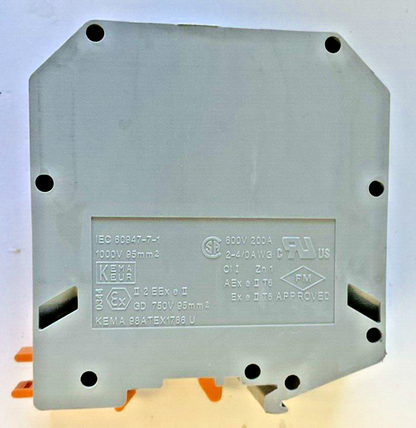 PHOENIX CONTACT TYP UKH 95 600V 200A TERMINAL BLOCK ***LOTOF3***
