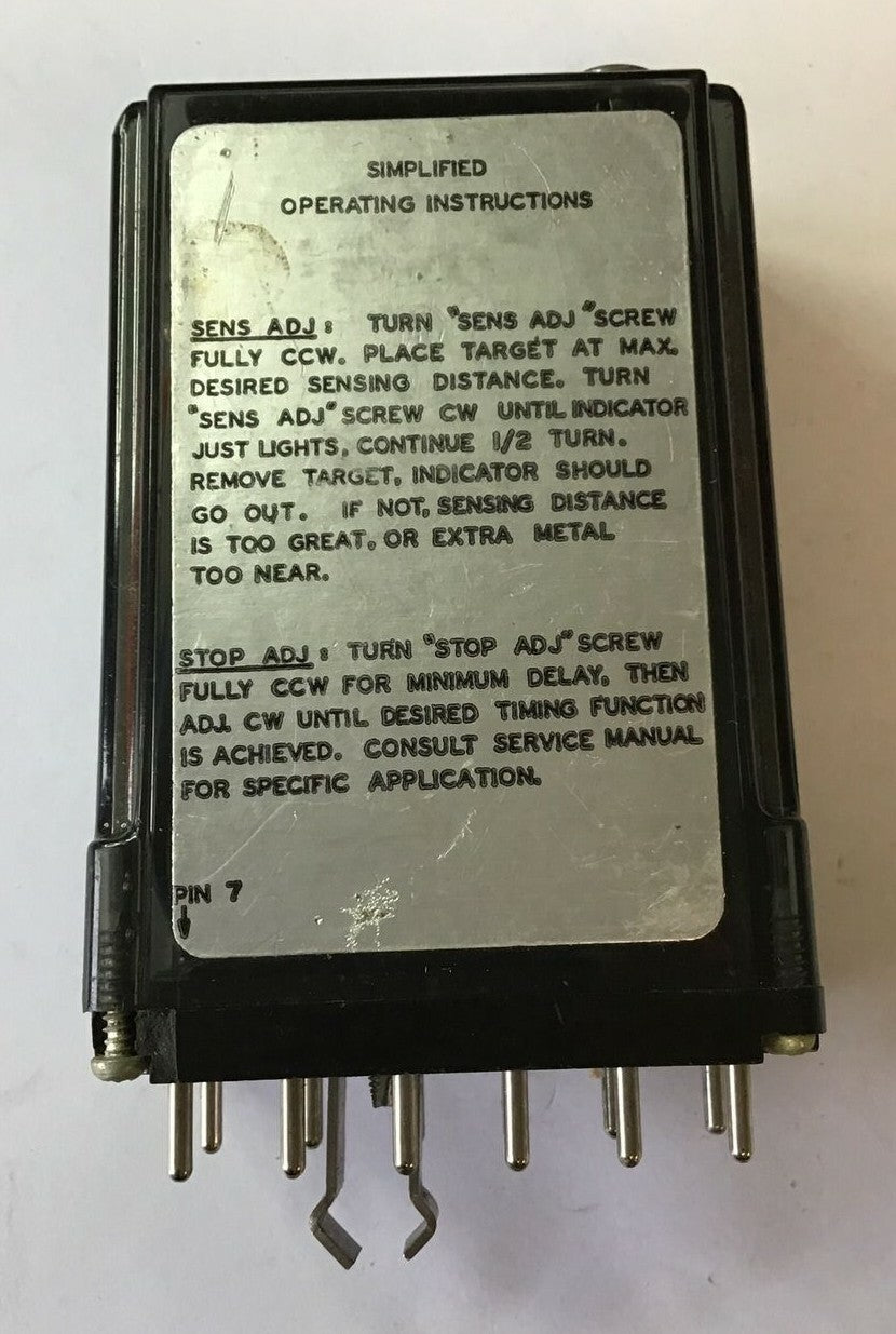 ELECTRO CORP. 5130 MINI PORX II STOP MOTION DETECTOR 115VAC 50/60HZ 5W 24VDC