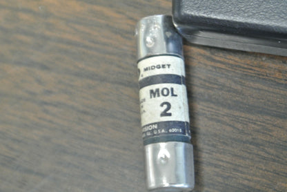 LOT of 4 / ECONOMY / ECO / FPE MOL-2 MIDGET FUSE / 2A / 250V  MOL2