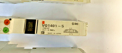 SMC VQC1300-5, VQ11401-5, VQ1401Y-5 PNEUMATIC SOLENOID VALVE***LOT OF 3***