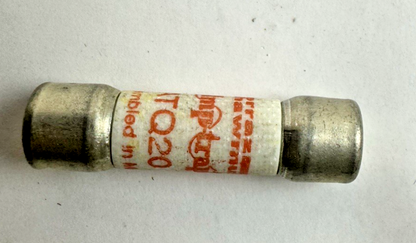 FERRAZ SHAWMUT MERSEN ATQ20 ATQ-20 20A 500V TIME-DELAY MIDGET FUSE LOT OF 10