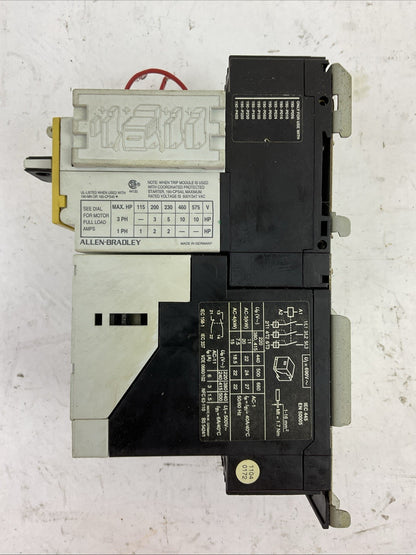 ALLEN BRADLEY STARTER 190-A40 COIL 120V 190-P160 190-T11-11 190-A11-11 190-CPS40