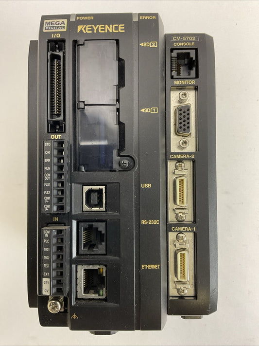 KEYENCE CV-5702 VISION SYSTEM CONTROL MEGA DIGITAL