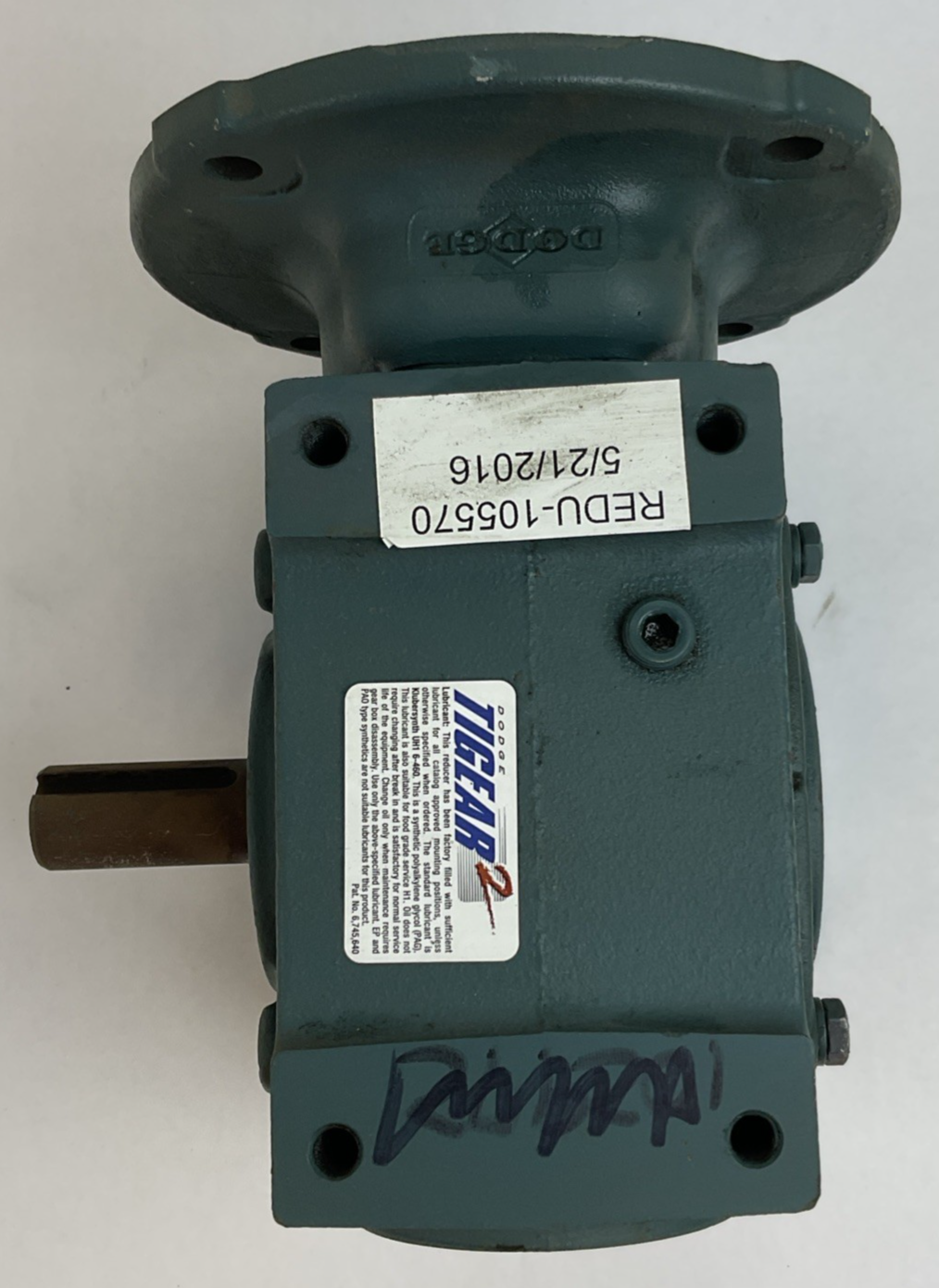 DODGE TIGEAR 20Q30R56 GEAR REDUCER 30:1 1750RPM 0.96HP *HAS SHELF WEAR*