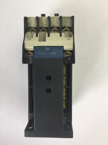 TELEMECANIQUE LP1D1210 CONTACTOR 600VAC 10HP 25A 3PH COIL 24VDC