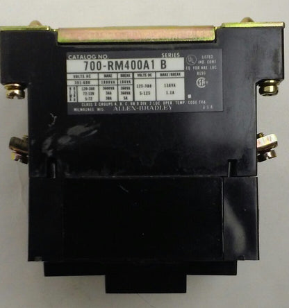 ALLEN-BRADLEY 700-RM400A1 INDUSTRIAL CONTROL RELAY / MAGNETIC LATCHING RELAY NEW