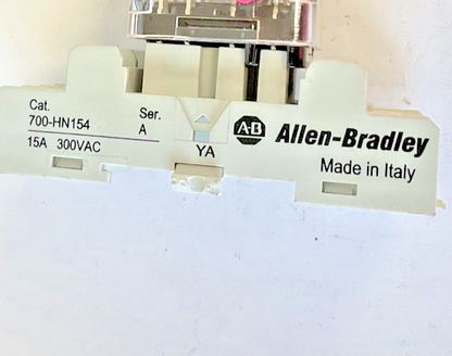 TYCO KUP-14D15-24 RELAY 24VDC W/ ALLEN BRADLEY 700-HN154 SER.A  15A ***LOTOF4***