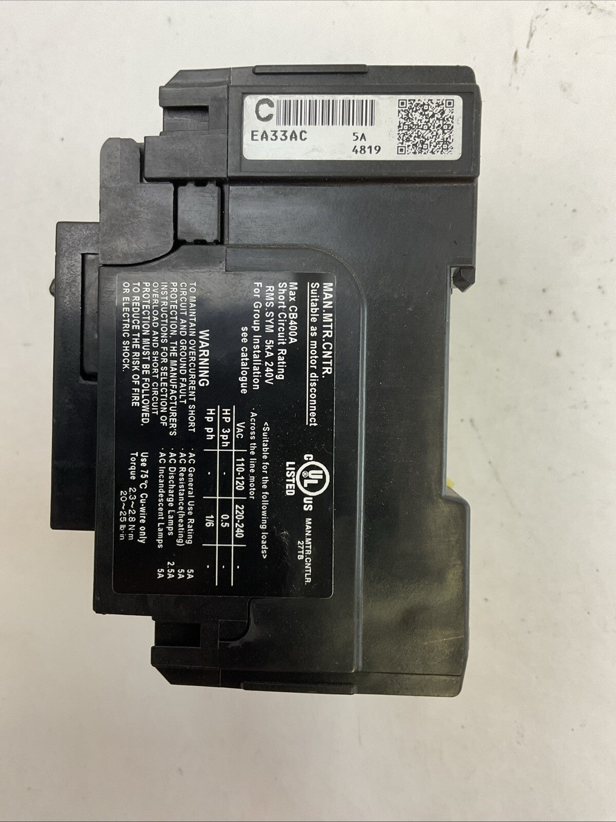 FUJI EA33AC FA AUTO BREAKER 5A 3POLE