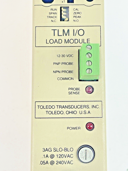 TOLEDO TRANSDUCERS - TLM-1 - TLM I/O LOAD MODULE - .1A@120VAC, .05A@240VAC