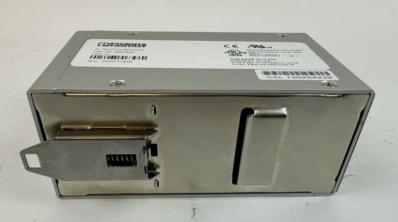 PHOENIX CONTACT FL SWITCH SFN 8TX 2891929 24VDC ETHERNET 8 PORT HW 12
