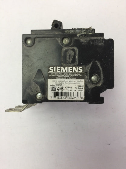 SIEMENS B350 CIRCUIT BREAKER 50A 240VAC 3 POLE