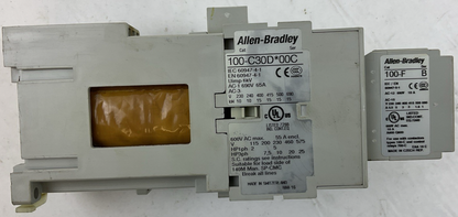 ALLEN BRADLEY 100-C30D*00 SER C CONTACTOR 600VAC 55A 3PH 25HP COIL 24VDC 100-F