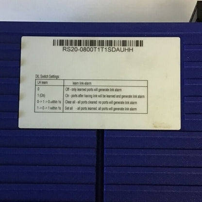 HIRSCHMANN RS20-0800T1T1SDAUHH ETHERNET RAIL SWITCH 8PORT 60VDC 30VAC 50HZ/60HZ
