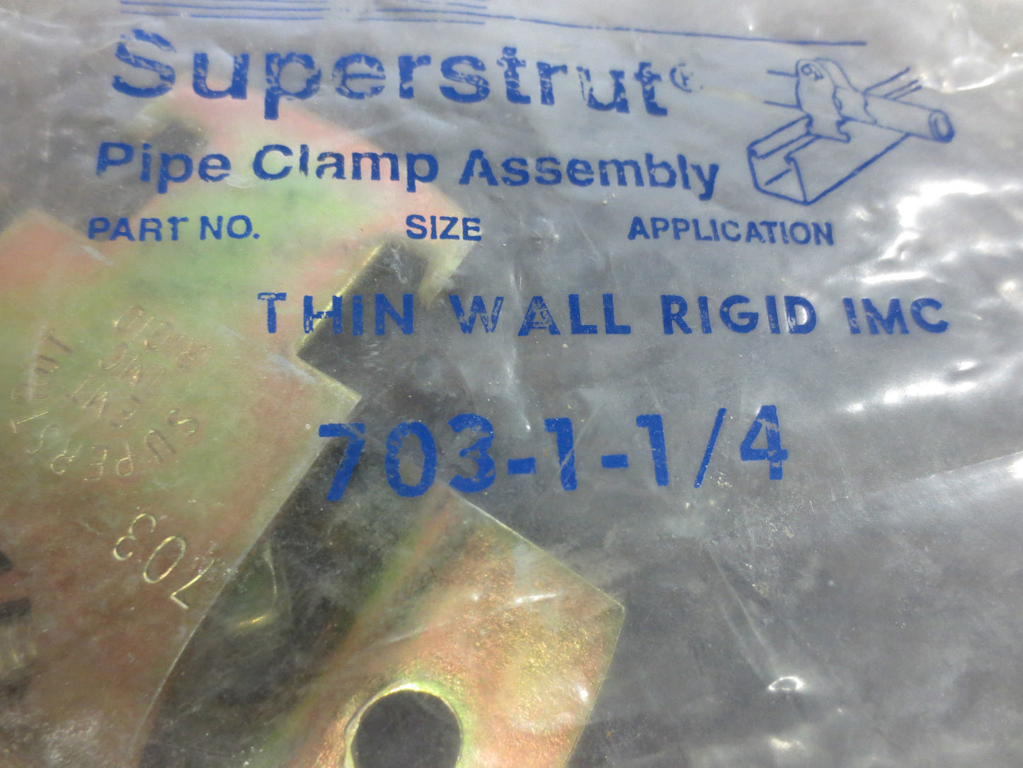 THOMAS & BETTS SUPERSTRUT 703-1-1/4 PIPE CLAMP ASSEMBLY THIN WALL RIGID LOT / 13