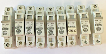 ALLEN BRADLEY 1492-CB1 G010(2X)G020(3X)G050(2X)H060(1X)G200(1X) CIRCUIT BREAKER