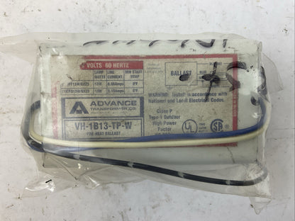 ADVANCE VH1B13TPW PRE-HEAT BALLAST 277 VOLT 60 HERTZ VH-1B13-TP-W