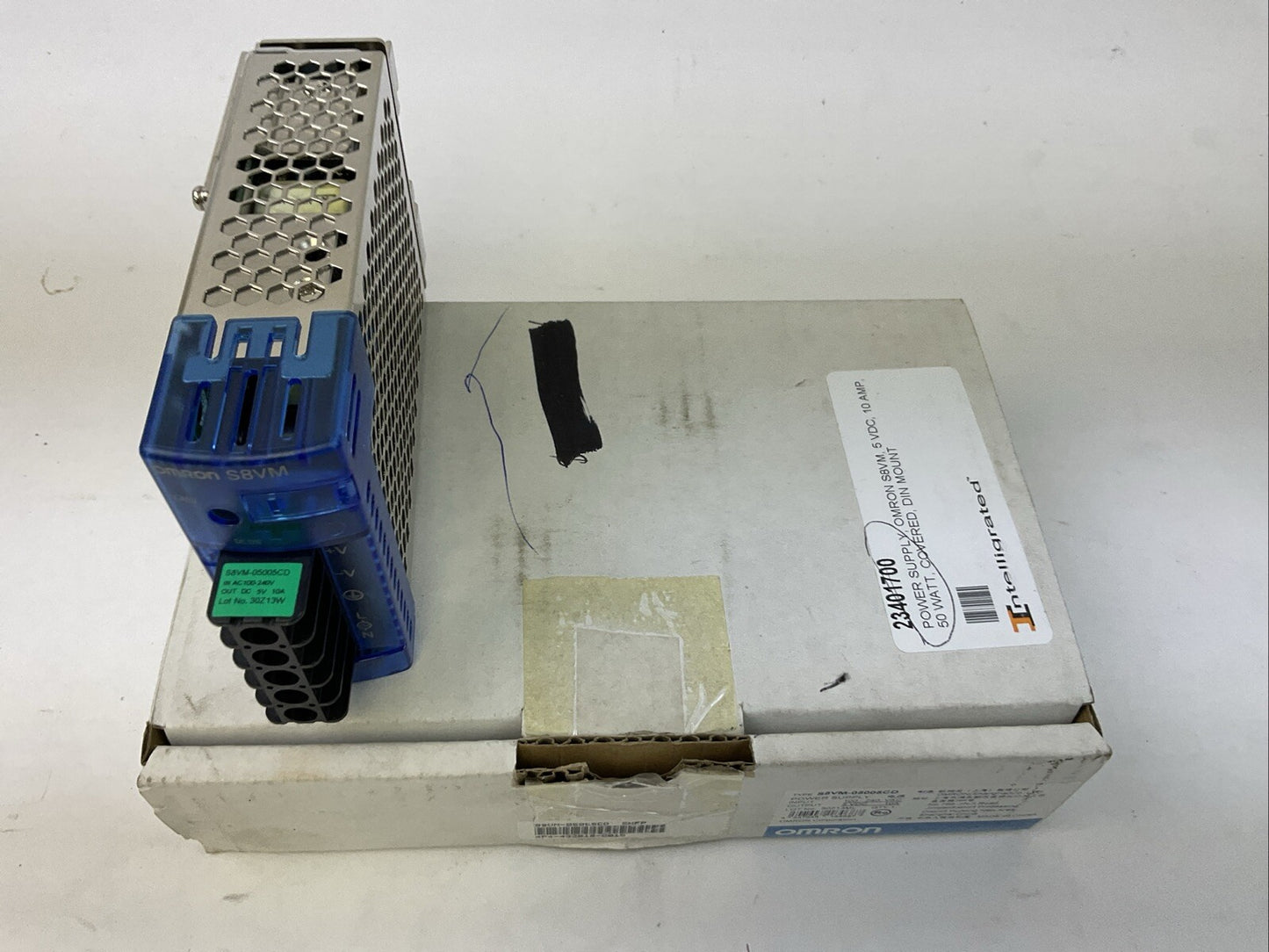 OMRON S8VM-05005CD POWER SUPPLY OUTPUT 5VDC 10A INPUT 100-240VAC
