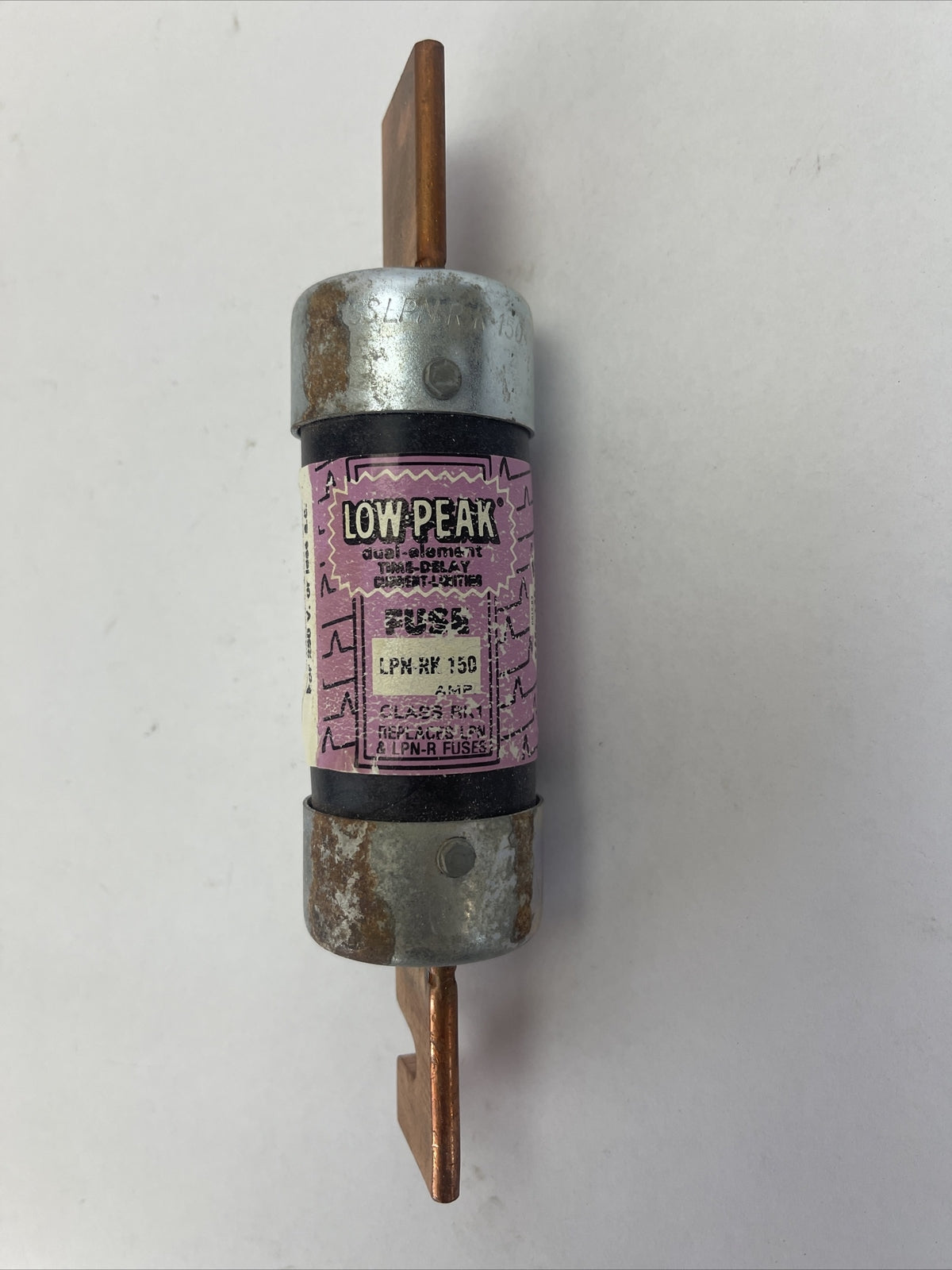 BUSS LPN-RK-150 LOW-PEAK DUAL ELEMENT TIME DELAY FUSE 250VAC 150AMP CURRENT
