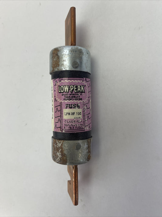 BUSS LPN-RK-150 LOW-PEAK DUAL ELEMENT TIME DELAY FUSE 250VAC 150AMP CURRENT