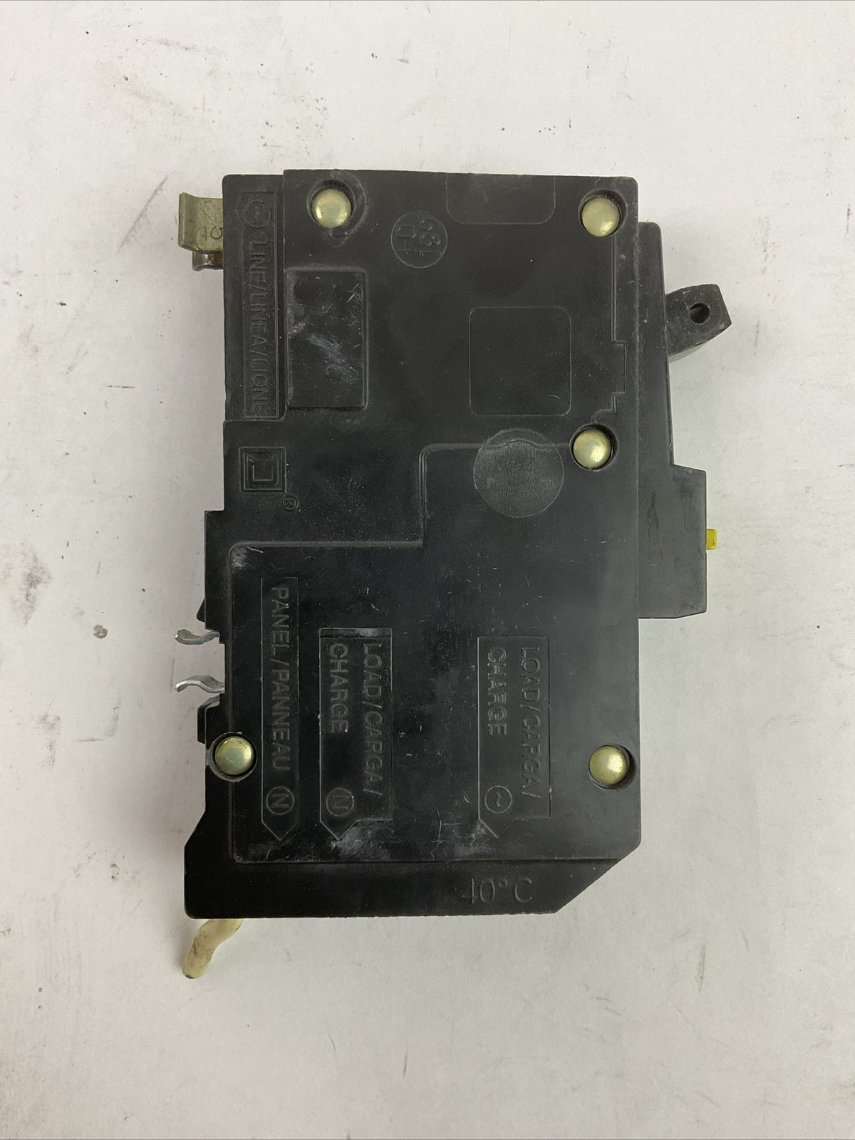 SQUARE D QO115GFI GROUND FAULT CIRCUIT BREAKER 1POLE 15AMP 120VAC