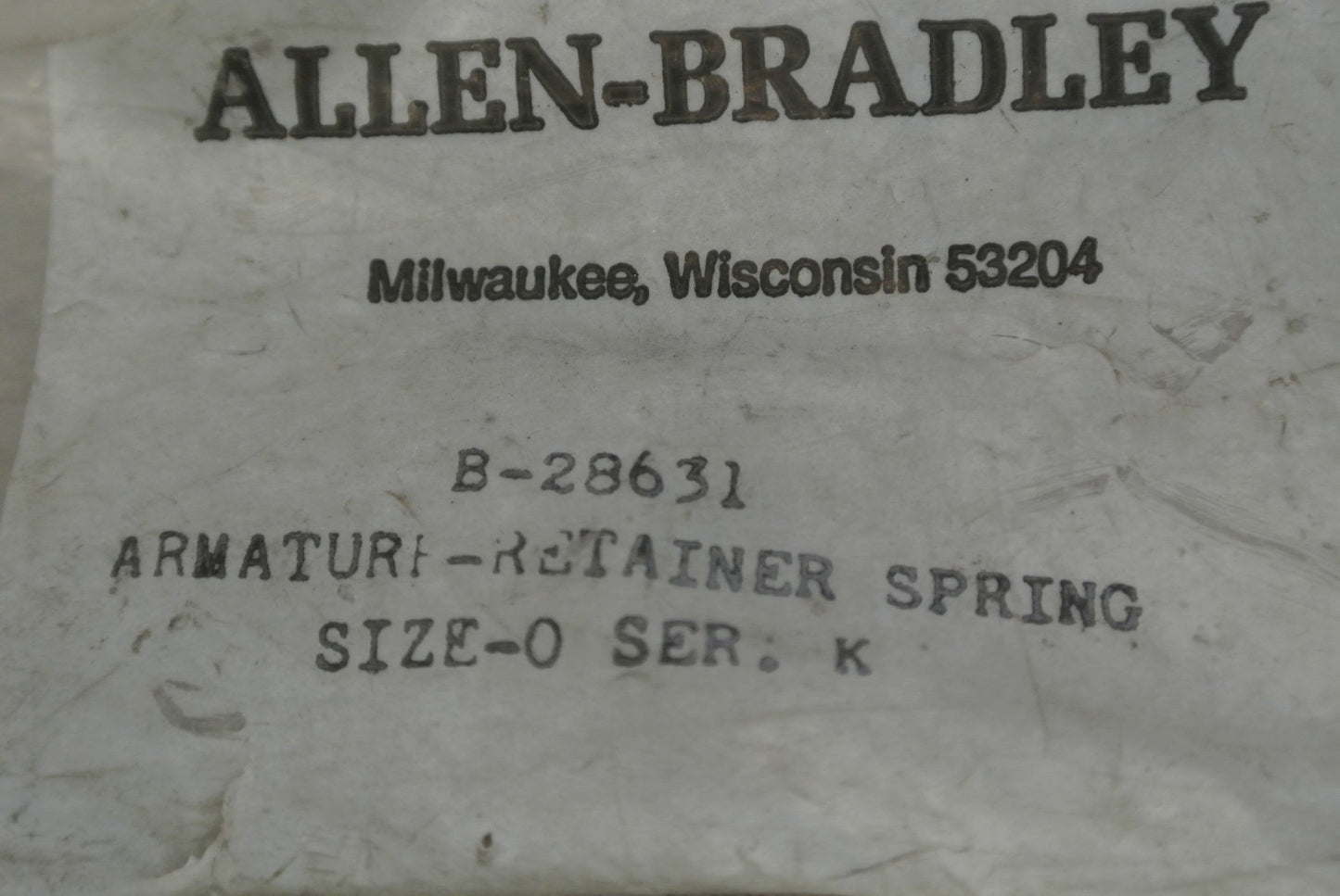 LOT of 10 / ALLEN-BRADLEY B-28631 ARMATURE RETAINER SPRING SIZE 0 / NEW SURPLUS