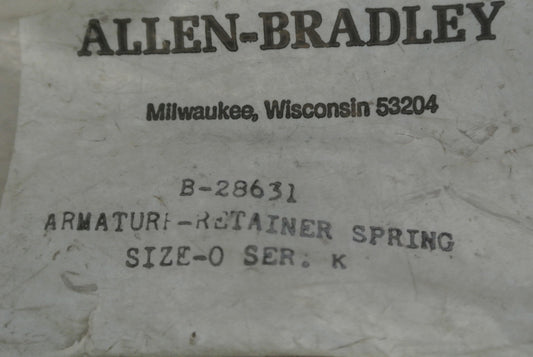 LOT of 10 / ALLEN-BRADLEY B-28631 ARMATURE RETAINER SPRING SIZE 0 / NEW SURPLUS