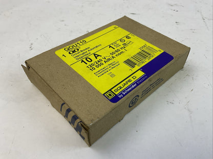 SQUARE D QOU110 CIRCUIT BREAKER 10A 120/240VAC