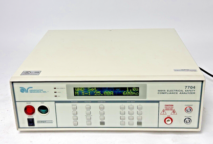 ASSOCIATED RESEARCH INC. - 7704 - HYPOT MAX-500VA ELEC. SFTY COMPLIANCE ANALYZER