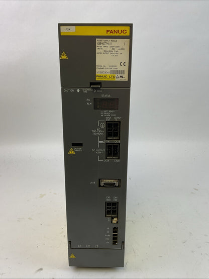 FANUC A06B-6077-H111 POWER SUPPLY SER C INPUT 200-230VAC 49A OUTPUT 283-325VDC