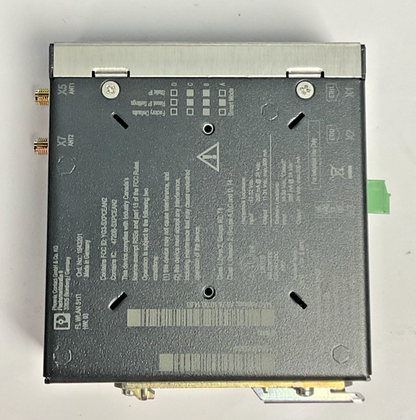 PHOENIX CONTACT WLAN 5100 WIRELESS SWITCH MODULE 32VDC HW:07 W/ 2 CONNECTORS