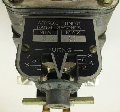 SQ. D CLASS 9050 TYPE RO-12E SER.A, AC PNEUMATIC TIMING RELAY, 110V,60HZ,15A,NEW