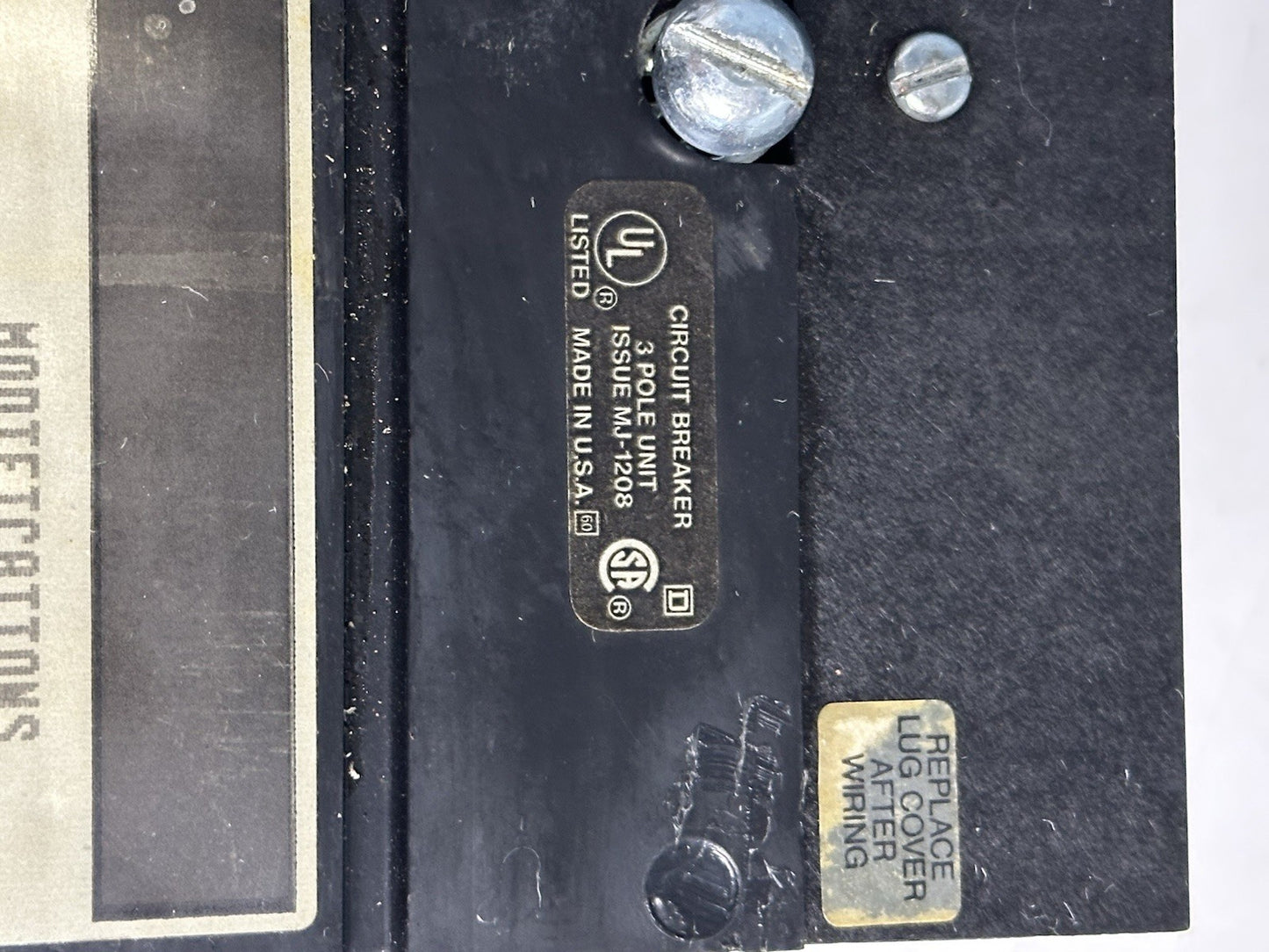 SQUARE D MAL36700 SERIES 2 700 AMP 3P 600 VAC MOLDED CASE CIRCUIT BREAKER