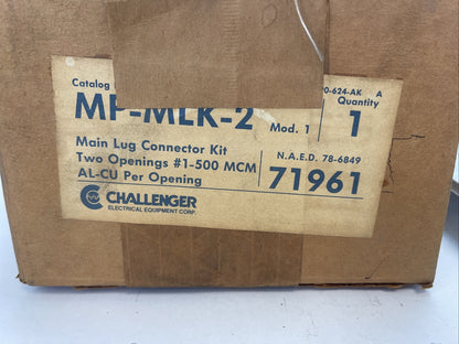 CHALLENGER MP-MLK-2 MAIN LUG CONNECTOR KIT TWO OPENINGS #1-500 MCM MOD 1