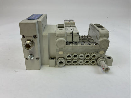 SMC EX260-SIL1-X210 24VDC COMPACT SERIAL INTERFACE (2)VQC1400N-51 SOLENOID VALVE